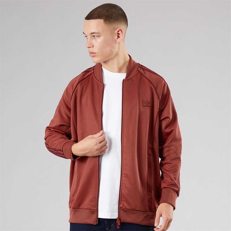 adidas Originals Mens Adicolour Classics Superstar Track Top Preloved Ruby