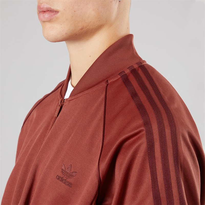 adidas Originals Mens Adicolour Classics Superstar Track Top Preloved Ruby