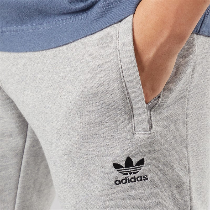 adidas Originals Mens Trefoil Essentials French Terry Joggers Medium Grey Heather