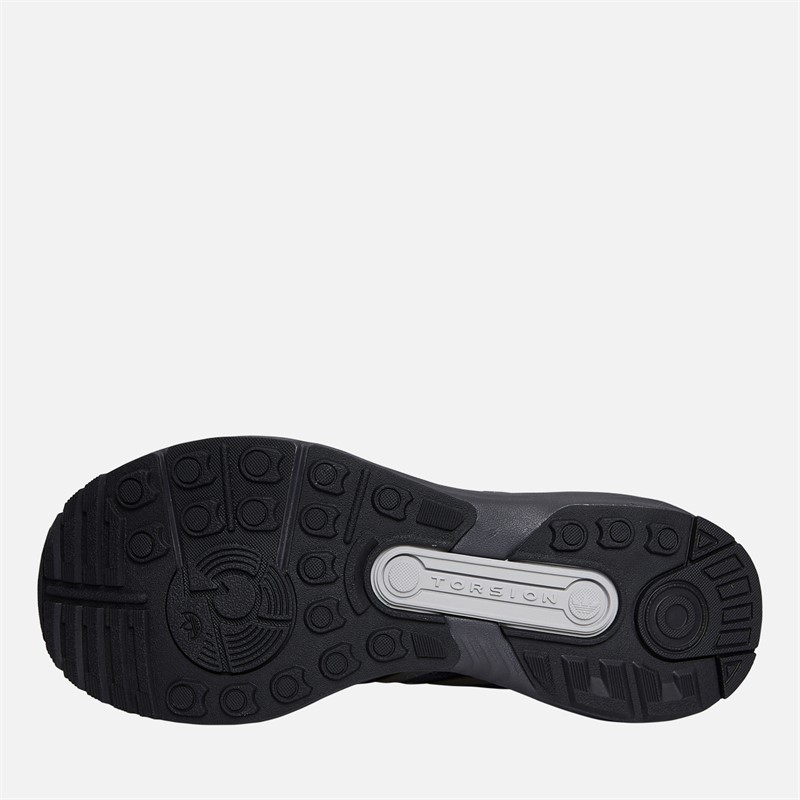 adidas Originals Junior Boys ZX RS Trainers Core Black/Silver Metallic/Carbon