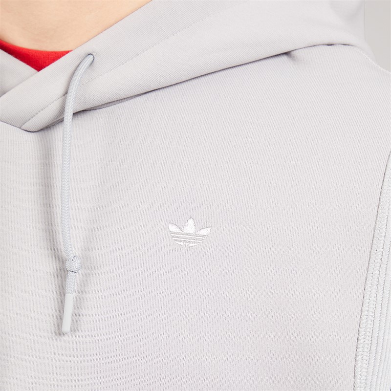 adidas Originals Mens Adventure Hoodie Grey Two