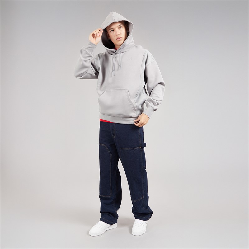 adidas Originals Mens Adventure Hoodie Grey Two