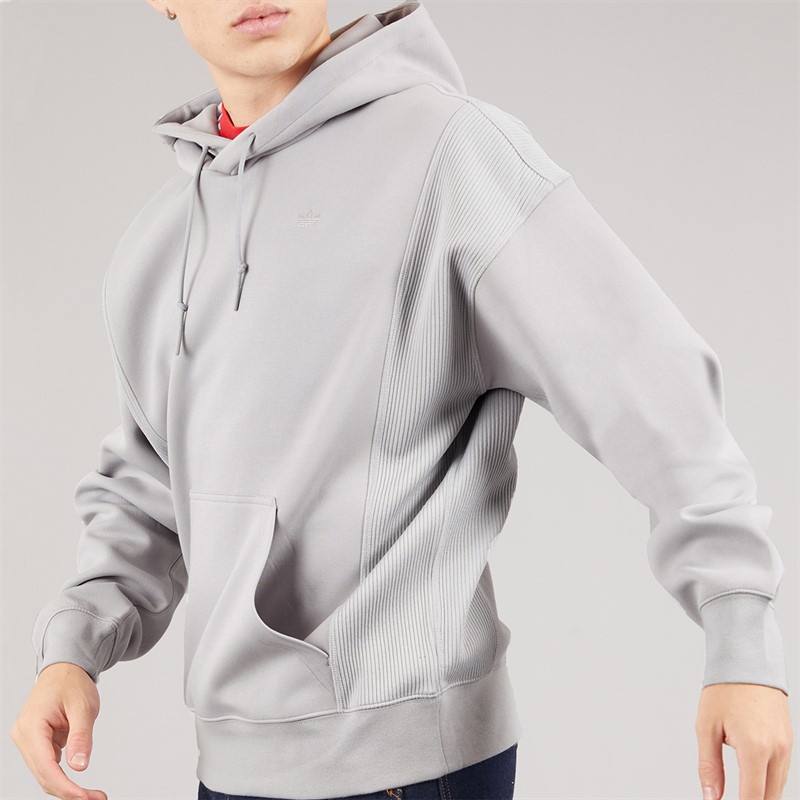 adidas Originals Mens Adventure Hoodie Grey Two