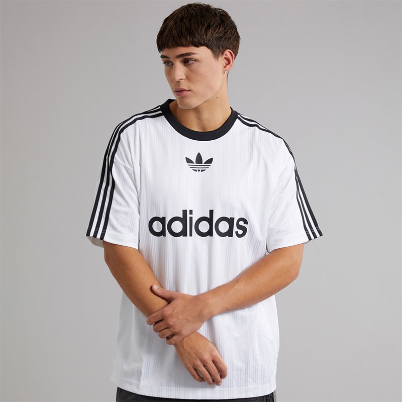 adidas Originals Mens Aditcolor Poly T-Shirt White/Black