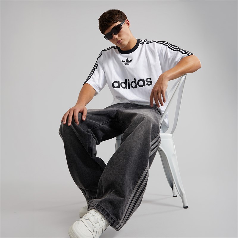 adidas Originals Mens Aditcolor Poly T-Shirt White/Black