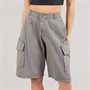 adidas Originals Womens Washed Cargo Twill Denim Shorts Black