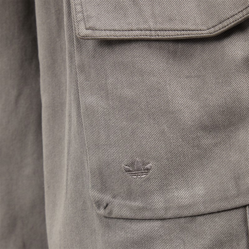 adidas Originals Womens Washed Cargo Twill Denim Shorts Black