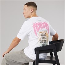 adidas Originals Mens Trefoil Series Elevated Back Graphic T-Shirt White