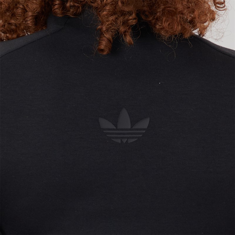 adidas Originals Womens Structured Interlock Long Sleeve Top Black