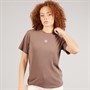 adidas Originals Womens Essentials Wide Rib T-Shirt Trace Brown