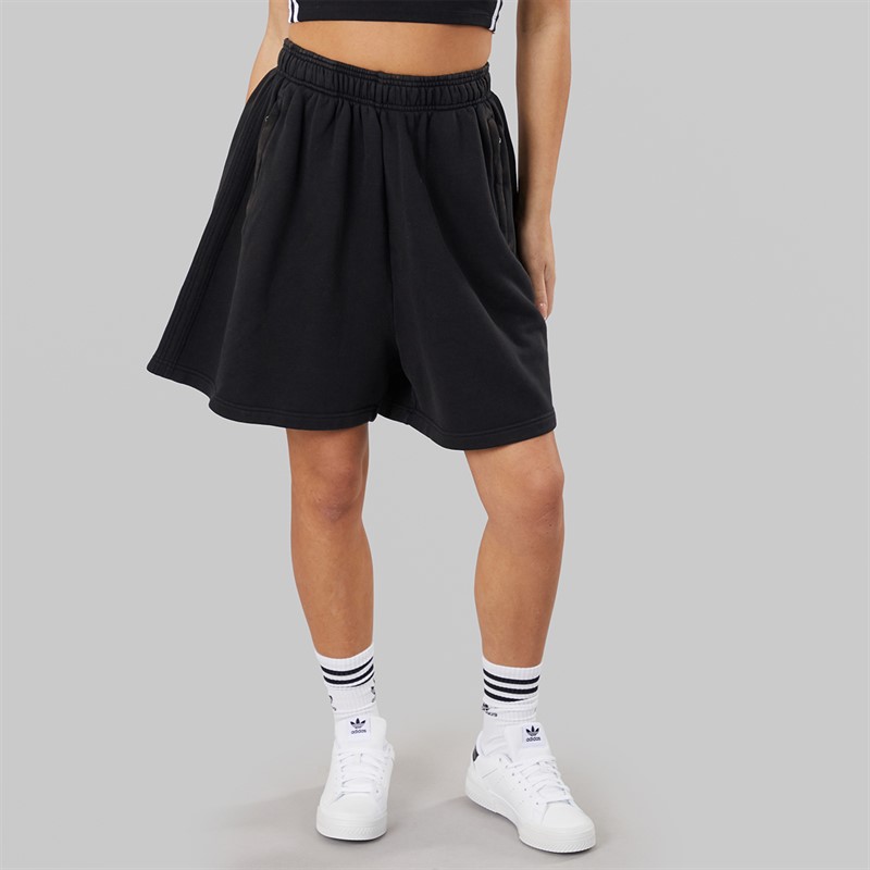 adidas Originals Womens Premium Essentials Sweat Shorts Black