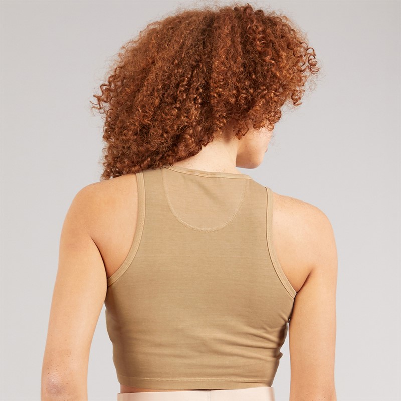 adidas Originals Womens Essentials+ Crop Tank Top Magic Beige