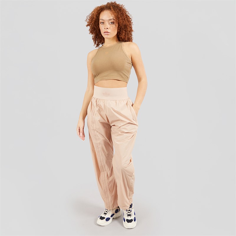 adidas Originals Womens Essentials+ Crop Tank Top Magic Beige