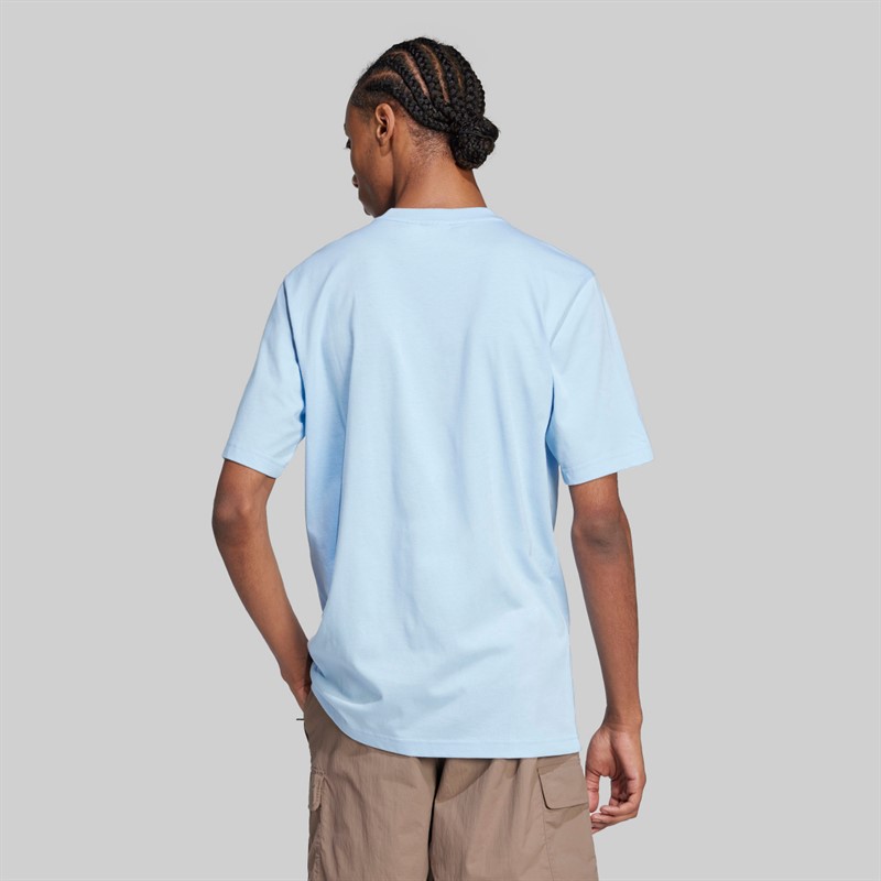 adidas Originals Herren Trefoil Essentials T Shirt Clear Sky