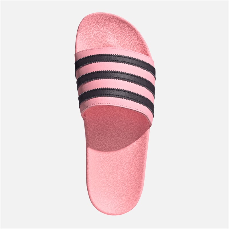 adidas Originals Mens Adilette Sliders Glow Pink/Aurora Black/Glow Pink