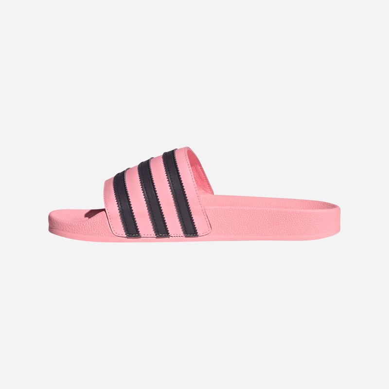 adidas Originals Mens Adilette Sliders Glow Pink/Aurora Black/Glow Pink