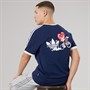 adidas Originals Mens X Made By Nelson Back Graphic California T-Shirt Night Indigo