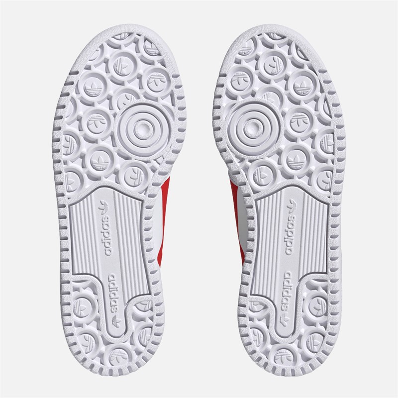 adidas Originals Junior Girls Forum Bold Trainers Cloud White/Cloud White/Clear Pink