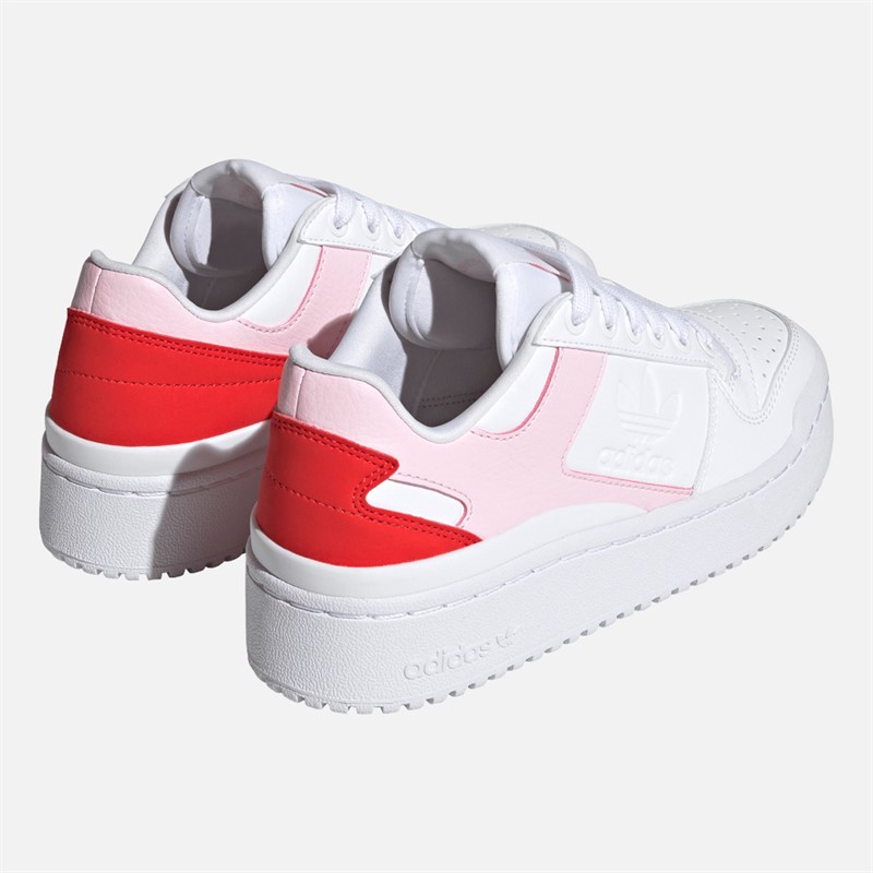 adidas Originals Junior Girls Forum Bold Trainers Cloud White/Cloud White/Clear Pink