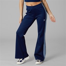 adidas Originals Womens Adicolour 3-Stripes Flared Track Pants Night Indigo