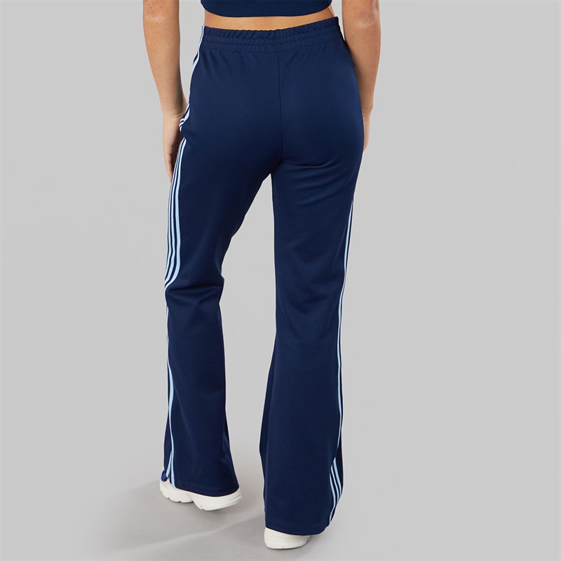 adidas Originals Womens Adicolour 3-Stripes Flared Track Pants Night Indigo