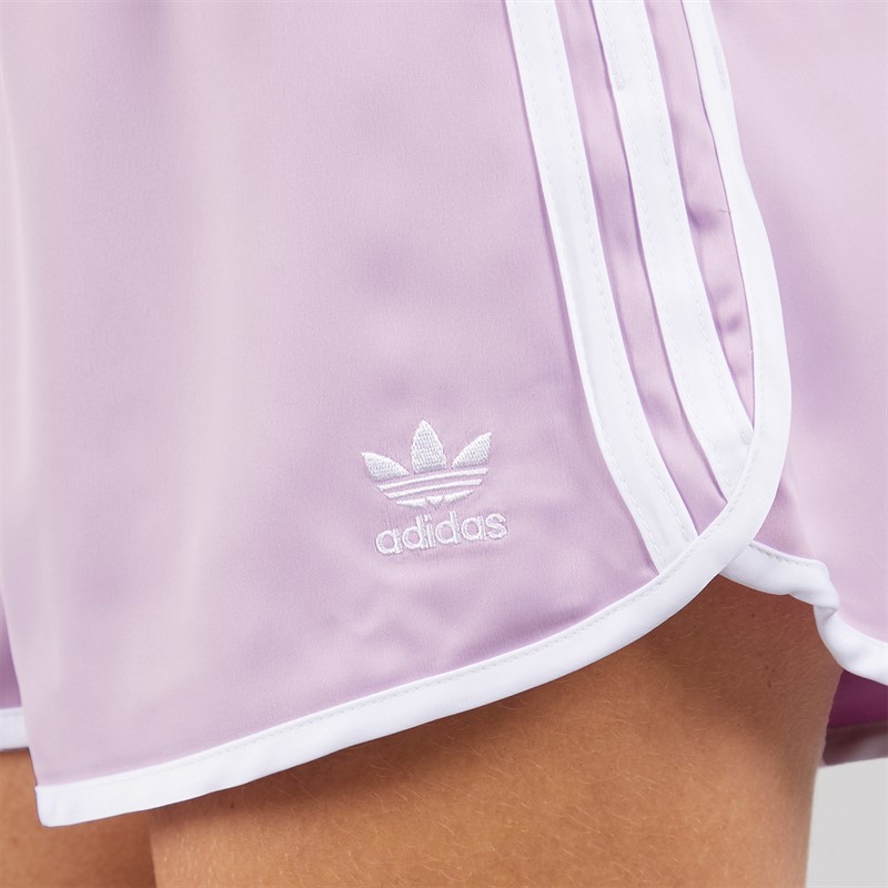 adidas Originals Womens Adicolour 3-Stripes Sprinter Shorts Light Orchid