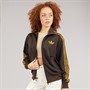 adidas Originals Womens Adicolour Classic Firebird Loose Track Jacket Dark Brown/Preloved Bronze