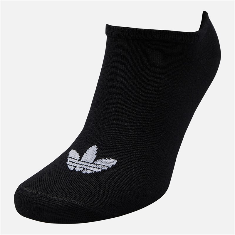 adidas Originals Herre Trefoil Tre Pak Ingen Vis Sokker Sort/Hvid