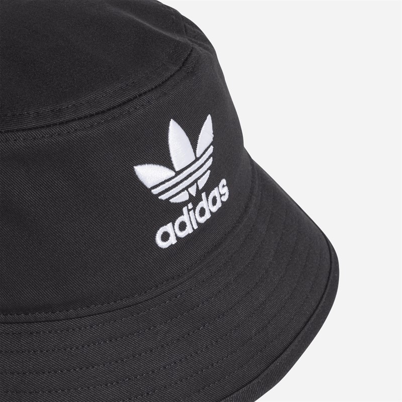 adidas Originals Mens Trefoil Bucket Hat Black/White