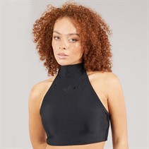 adidas Originals Womens Tie Neck Crop Top Black