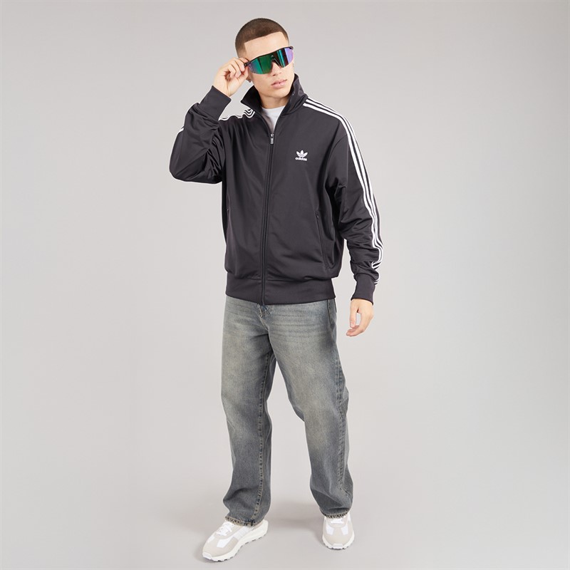 adidas Originals Mens Adicolour Classics Firebird Track Top Aurora Black