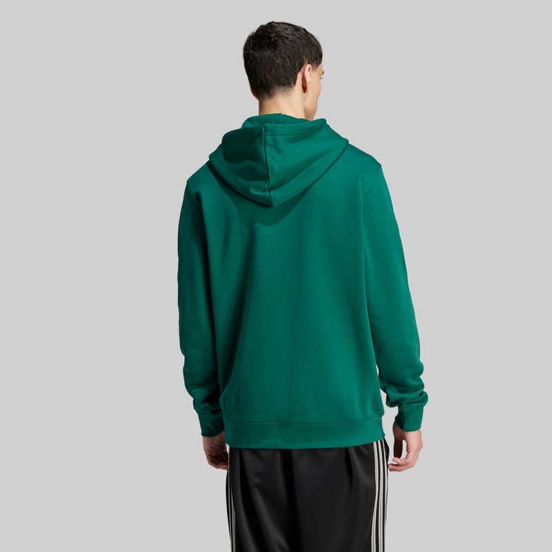 adidas Originals Mens Adicolour Classics Trefoil Hoodie Collegiate Green