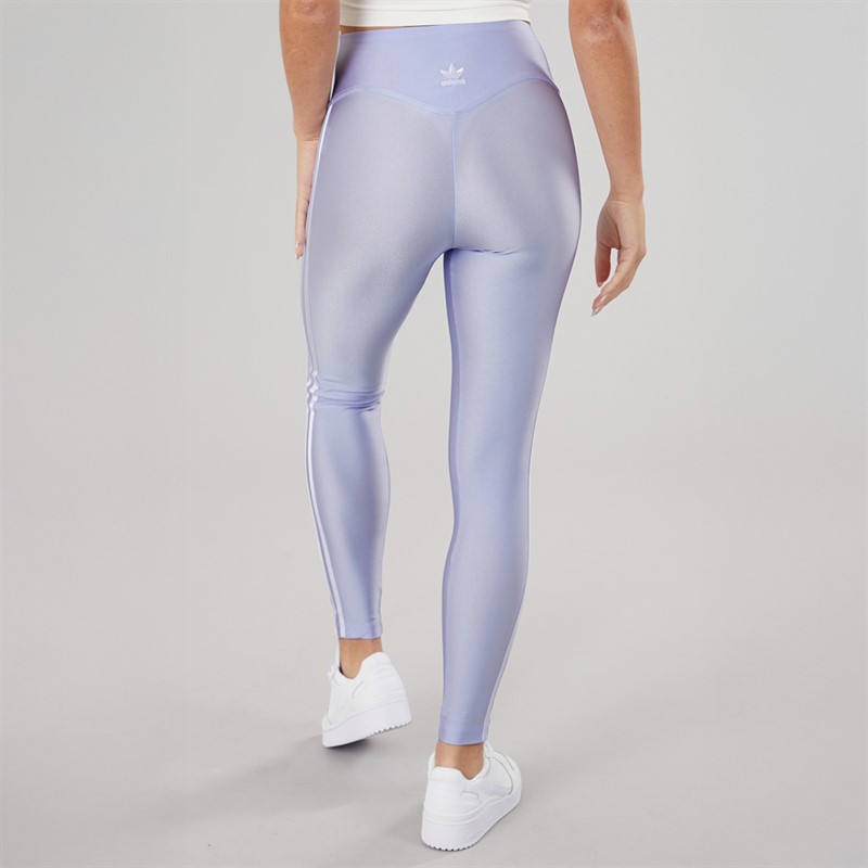 adidas Originals Womens 3-Stripes Leggings Violet Tone