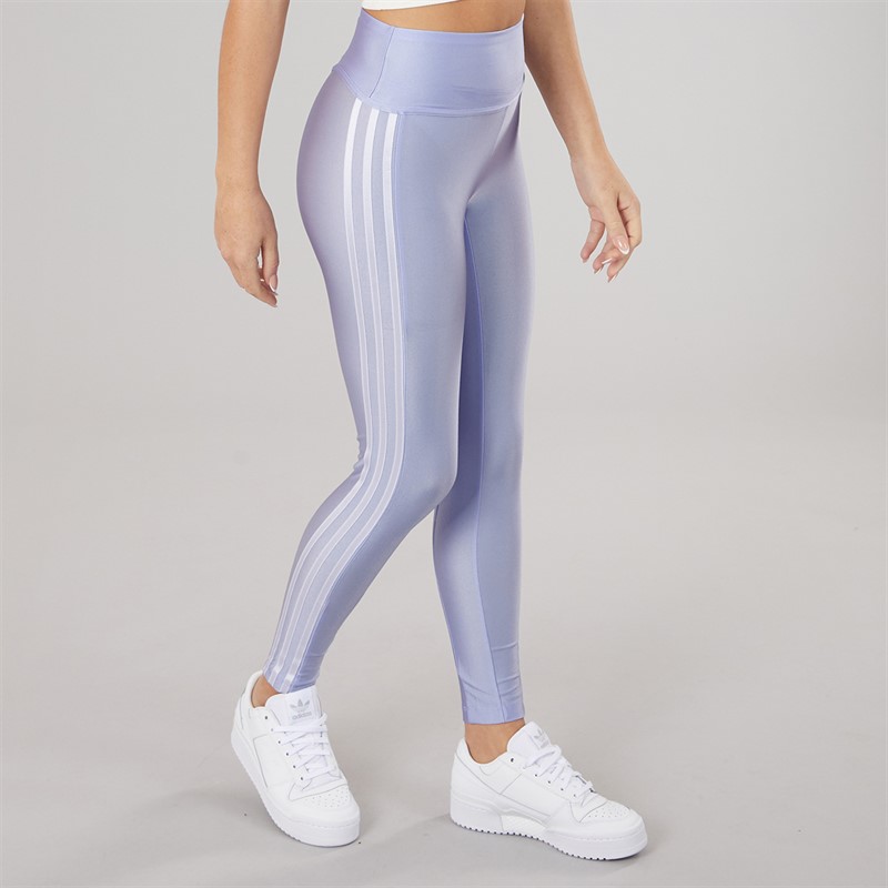 adidas Originals Womens 3-Stripes Leggings Violet Tone