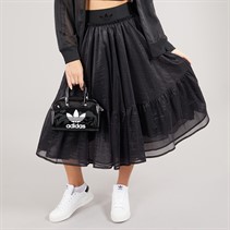 adidas Originals Womens Waistband Tulle Maxi Skirt Black