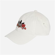 adidas Originals Mens Graphic Dad Cap Cloud White
