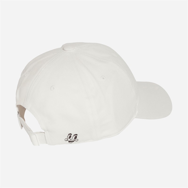 adidas Originals Mens Graphic Dad Cap Cloud White