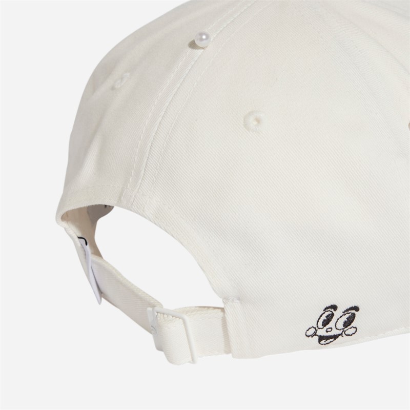 adidas Originals Mens Graphic Dad Cap Cloud White