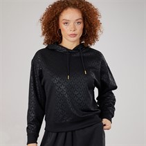 adidas Originals Womens Logo AOP Hoodie Black