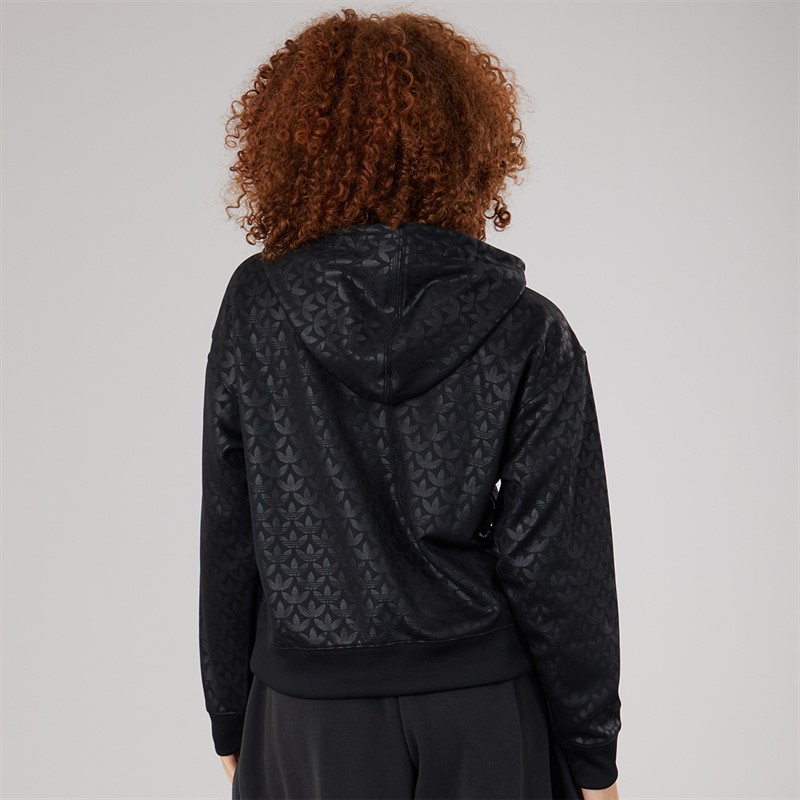 adidas Originals Womens Logo AOP Hoodie Black