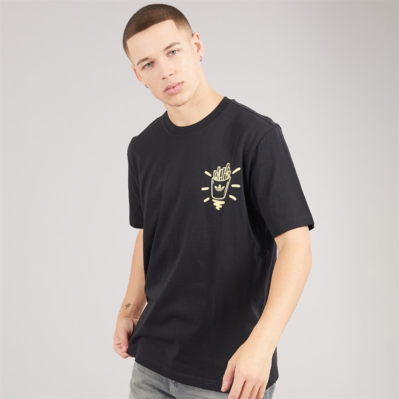 adidas Originals Mens Back Graphic T-Shirt Black