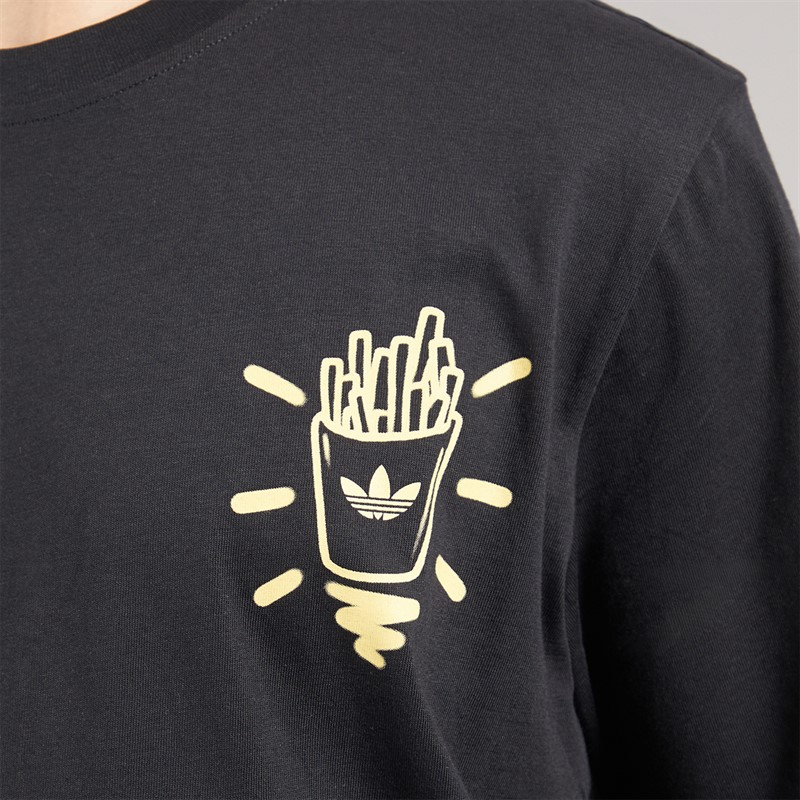 adidas Originals Mens Back Graphic T-Shirt Black