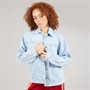 adidas Originals Womens Premium Essentials Denim Jacket Light Denim