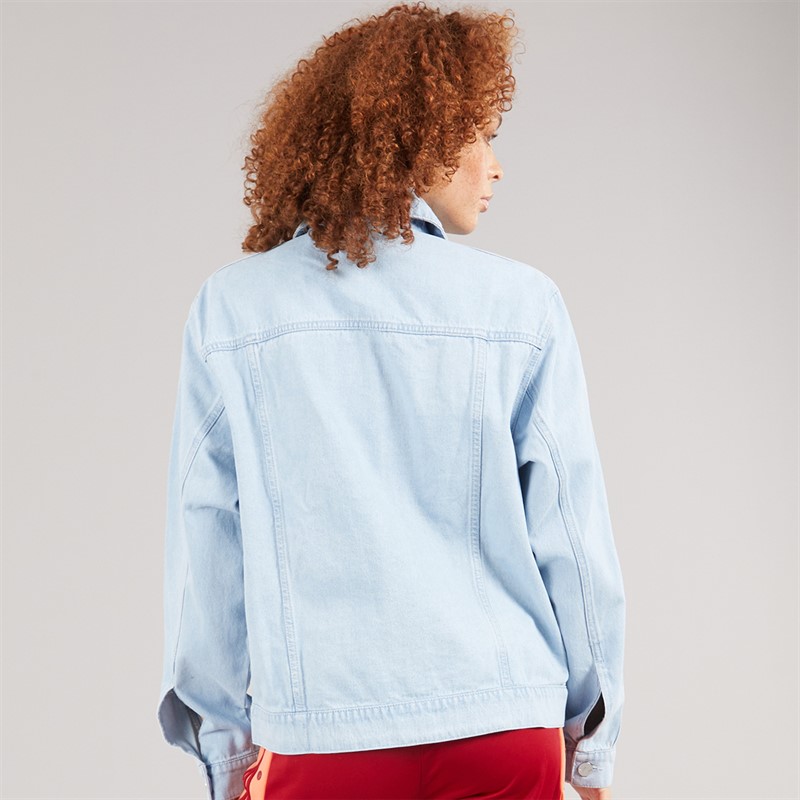 adidas Originals Womens Premium Essentials Denim Jacket Light Denim