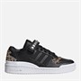 adidas Originals Junior Forum Low Leopard Print Strap Trainers Core Black/Core Black/Green