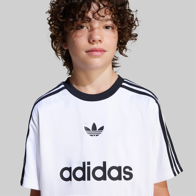 adidas Originals Junior Jungs Adicolor T Shirt Weiß