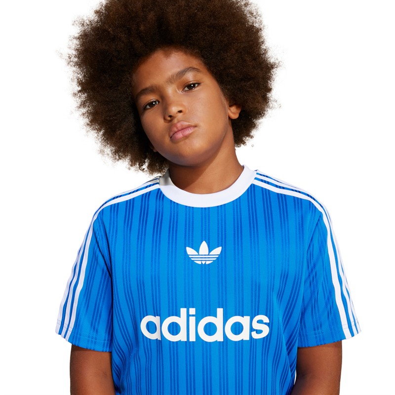 adidas Originals Junior Junge Adicolour T Shirt Blau