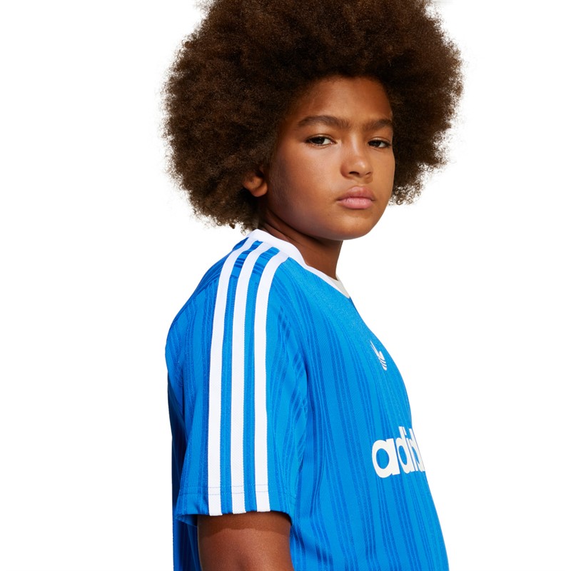 adidas Originals Junior Junge Adicolour T Shirt Blau