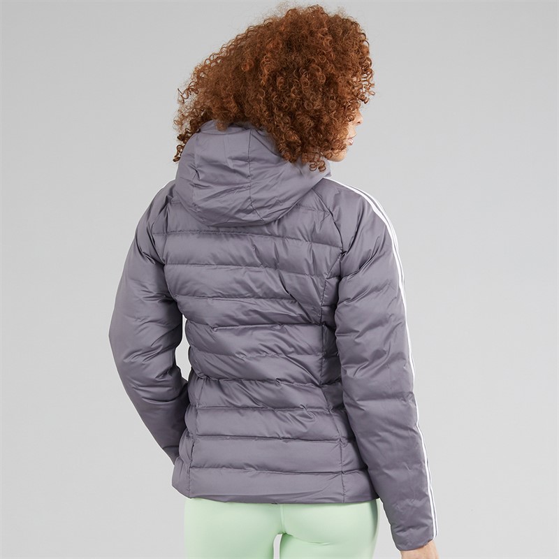 adidas Originals Veste à Capuche Matelassée Adicolor Femme Trace Grey