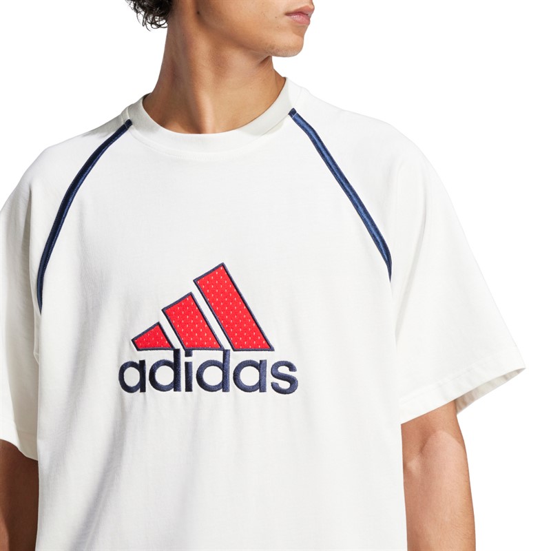 adidas Originals Herren Badge Of Sport T Shirt Cloud White